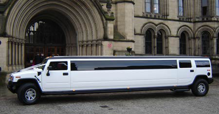 Birmingham White Hummer Limo 