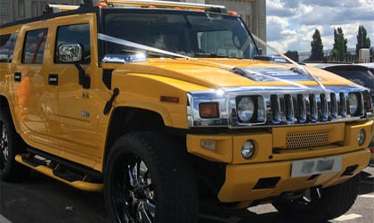 Birmingham Yellow Hummer Car 